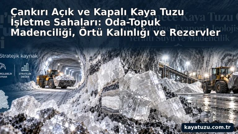 Çankırı açık ve kapalı kaya tuzu işletme sahaları