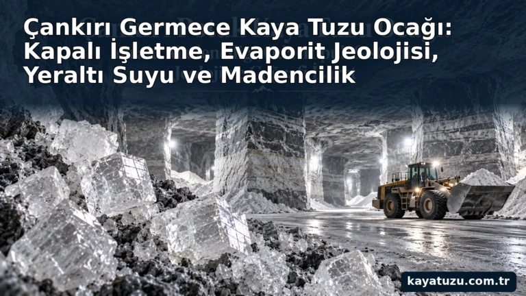Çankırı Germece kaya tuzu ocağı ve evaporit jeolojisi