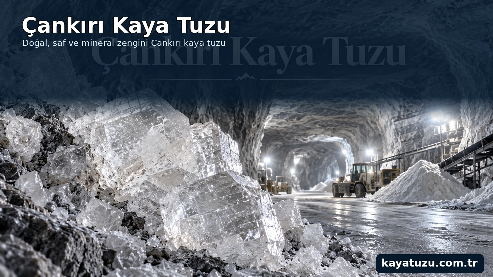 Çankırı kaya tuzu, kristal kaya tuzu ve Çankırı kaya tuzu madenciliği