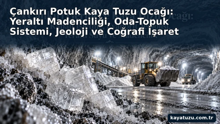 Çankırı Potuk kaya tuzu ocağı ve oda-topuk madenciliği