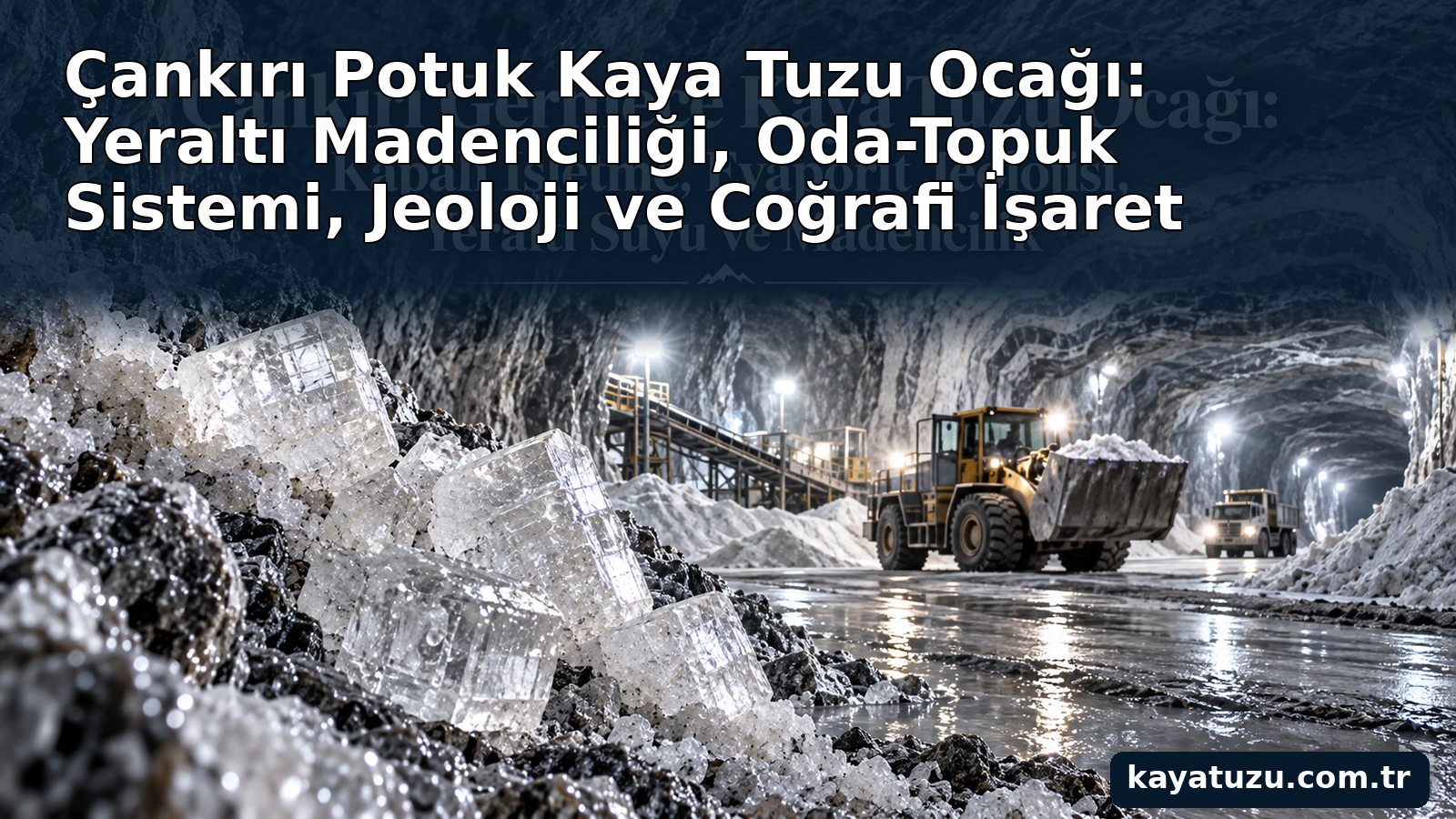 Çankırı Potuk kaya tuzu ocağı ve oda-topuk madenciliği
