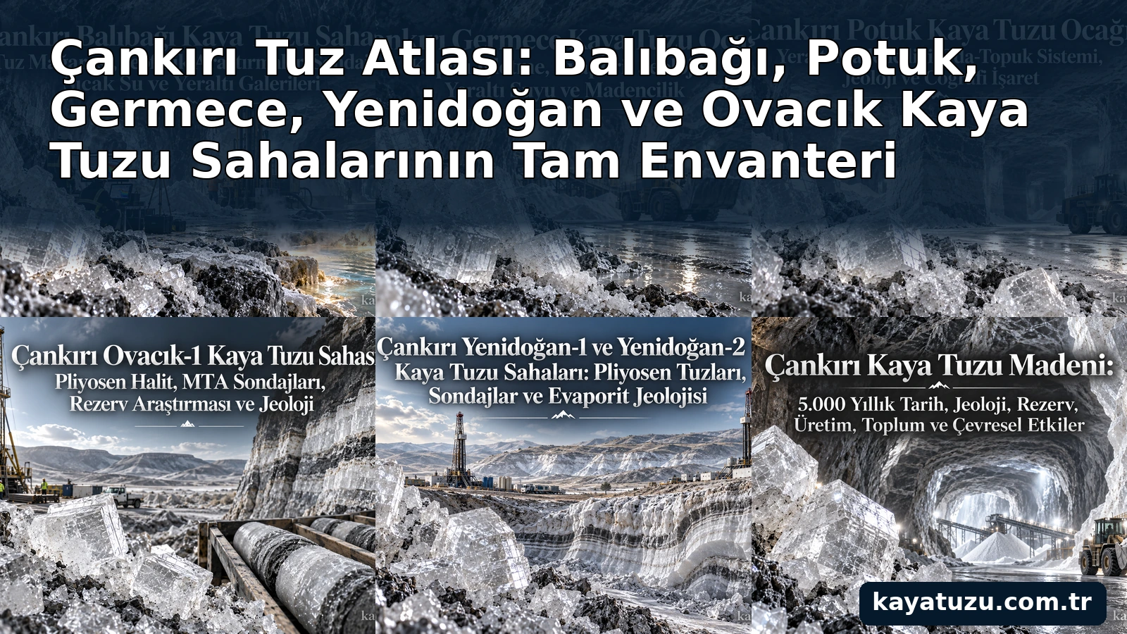Çankırı Tuz Atlası ve kaya tuzu sahaları