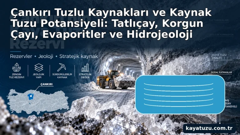 Çankırı tuzlu kaynakları ve kaynak tuzu potansiyeli
