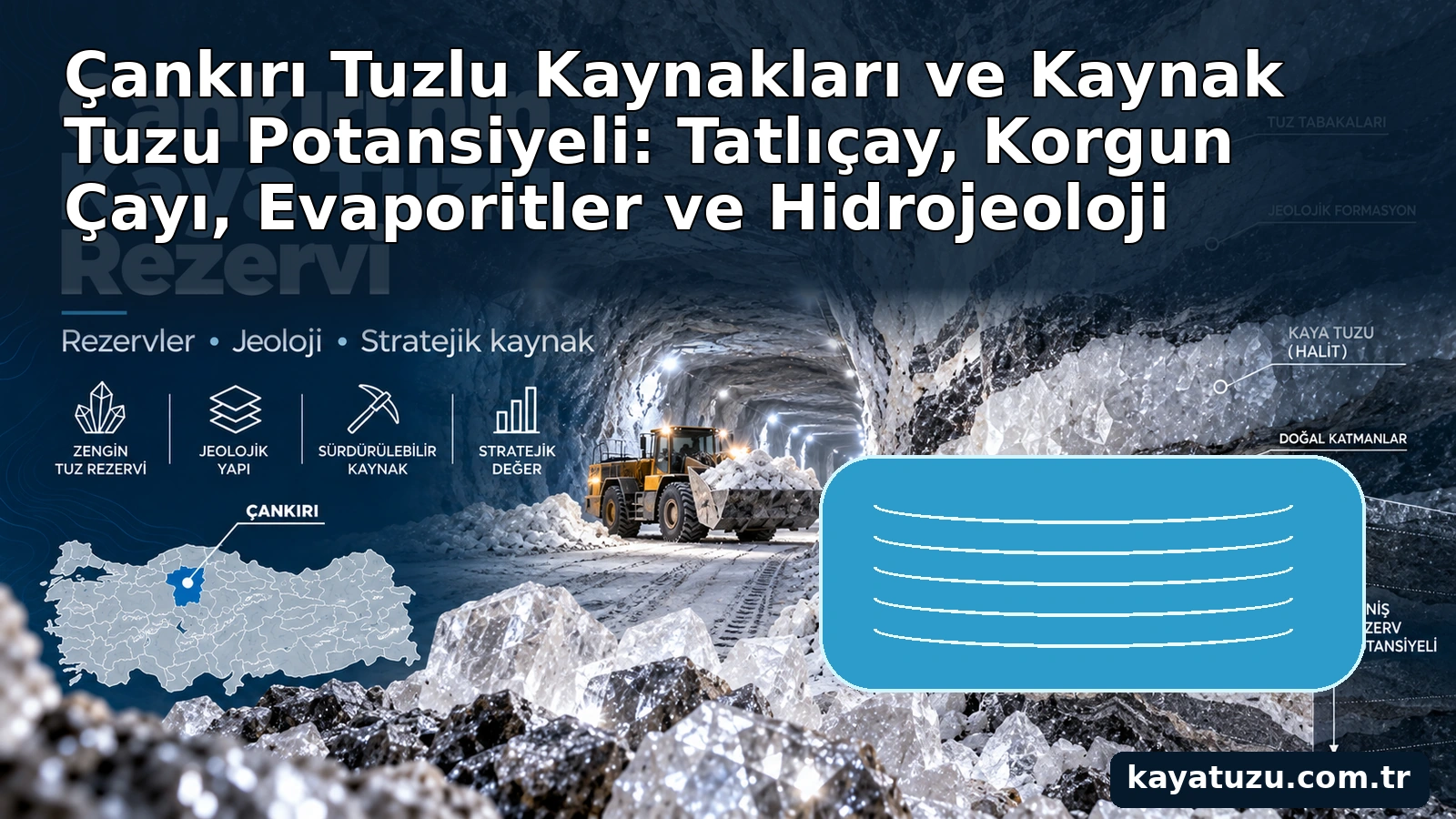 Çankırı tuzlu kaynakları ve kaynak tuzu potansiyeli