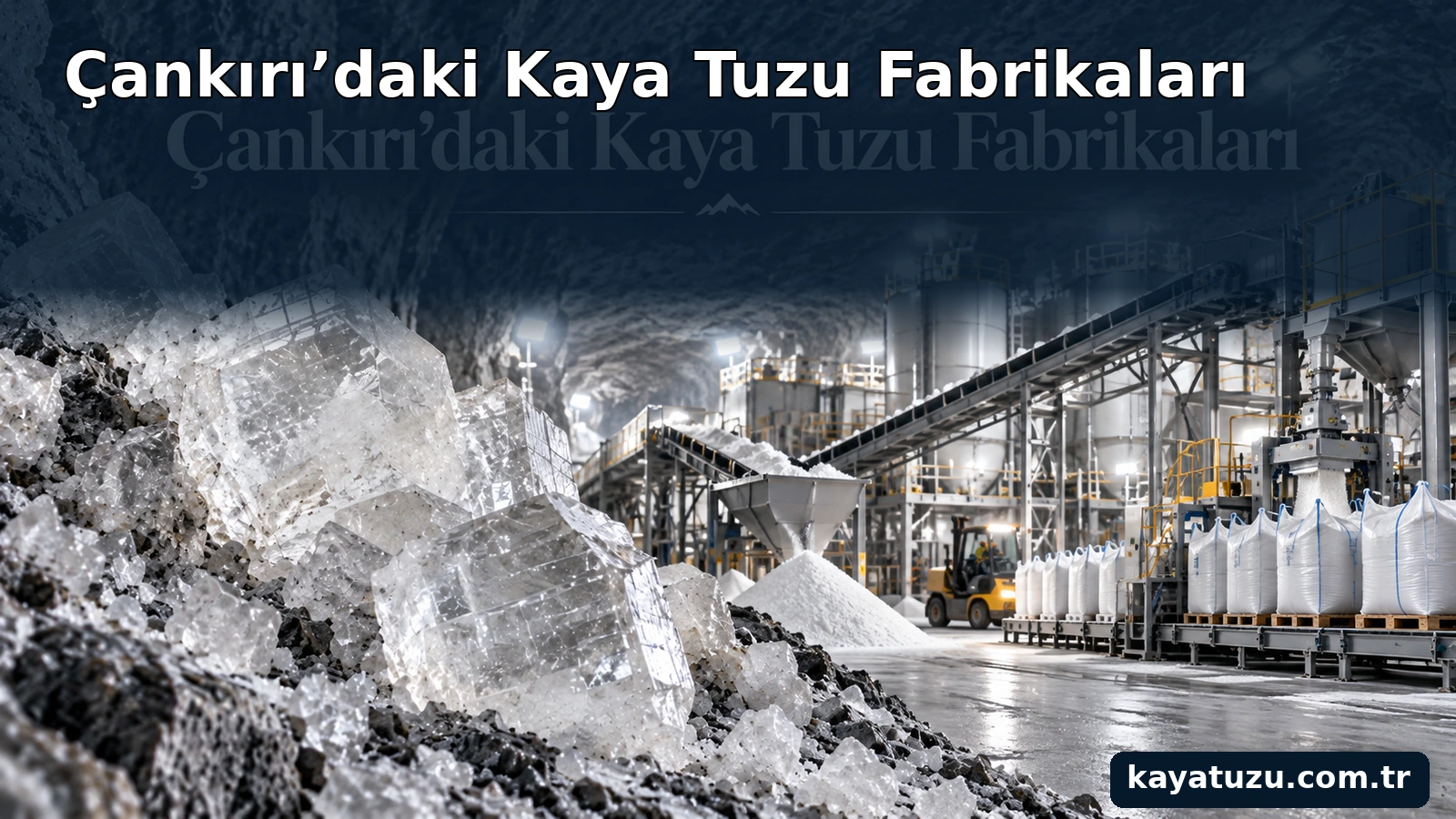 Çankırı’daki kaya tuzu fabrikaları ve kaya tuzu üretim tesisleri